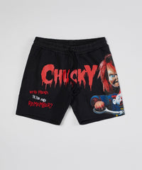 Chucky Till The End Fleece Short - Black