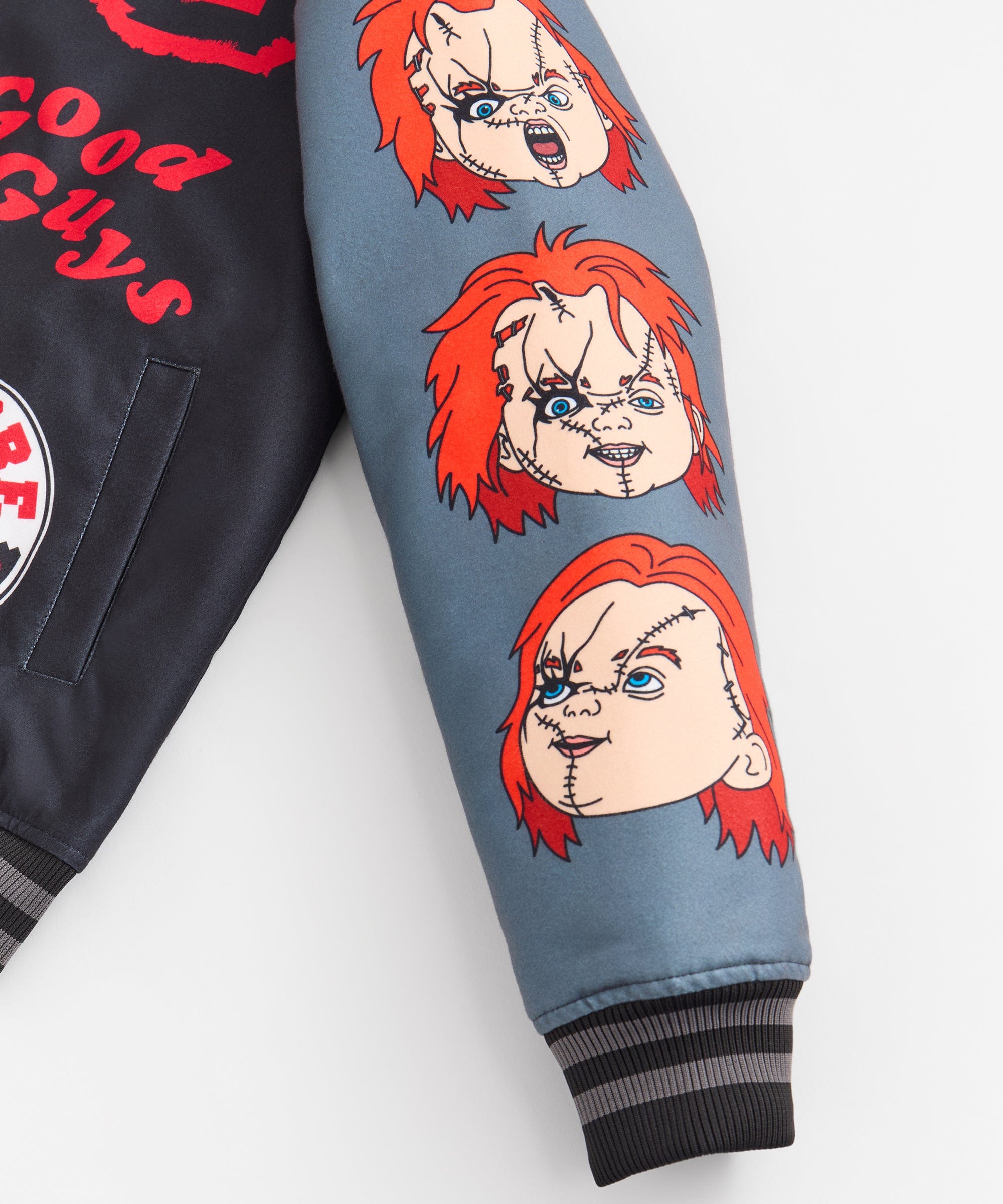 Chucky Nice Guy Varsity Jacket - Black