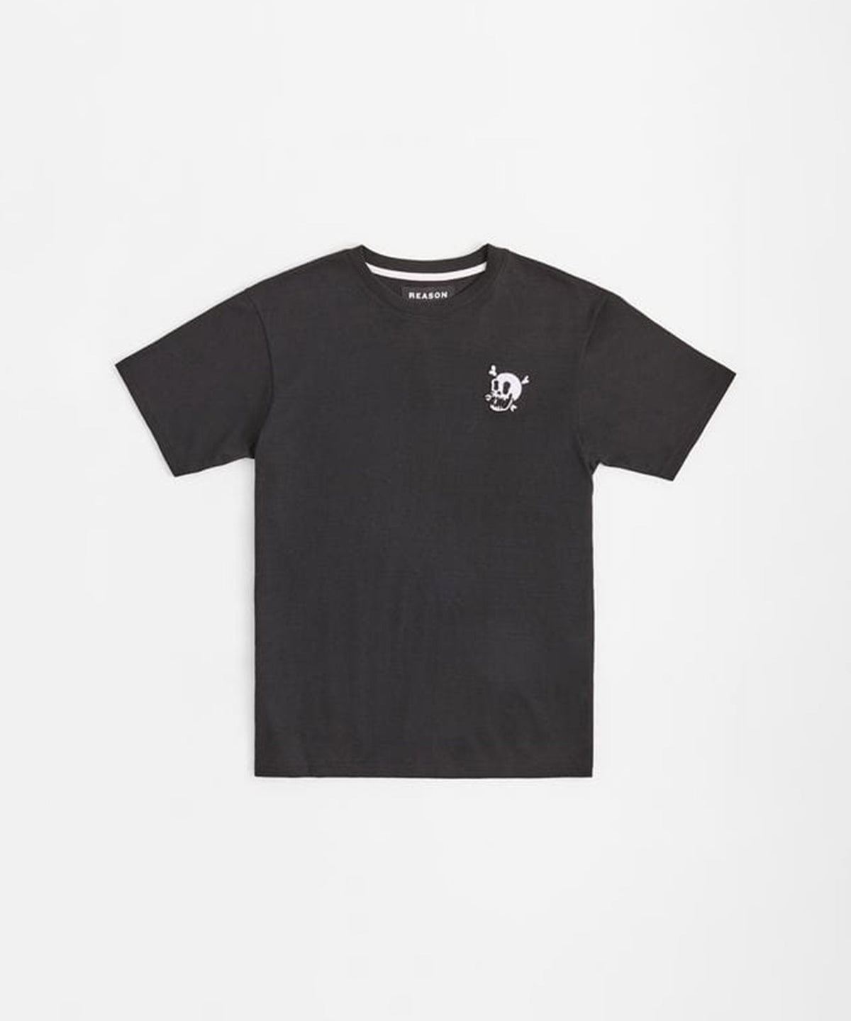 Crossbones Chenille Patch Short Sleeve Tee - Black