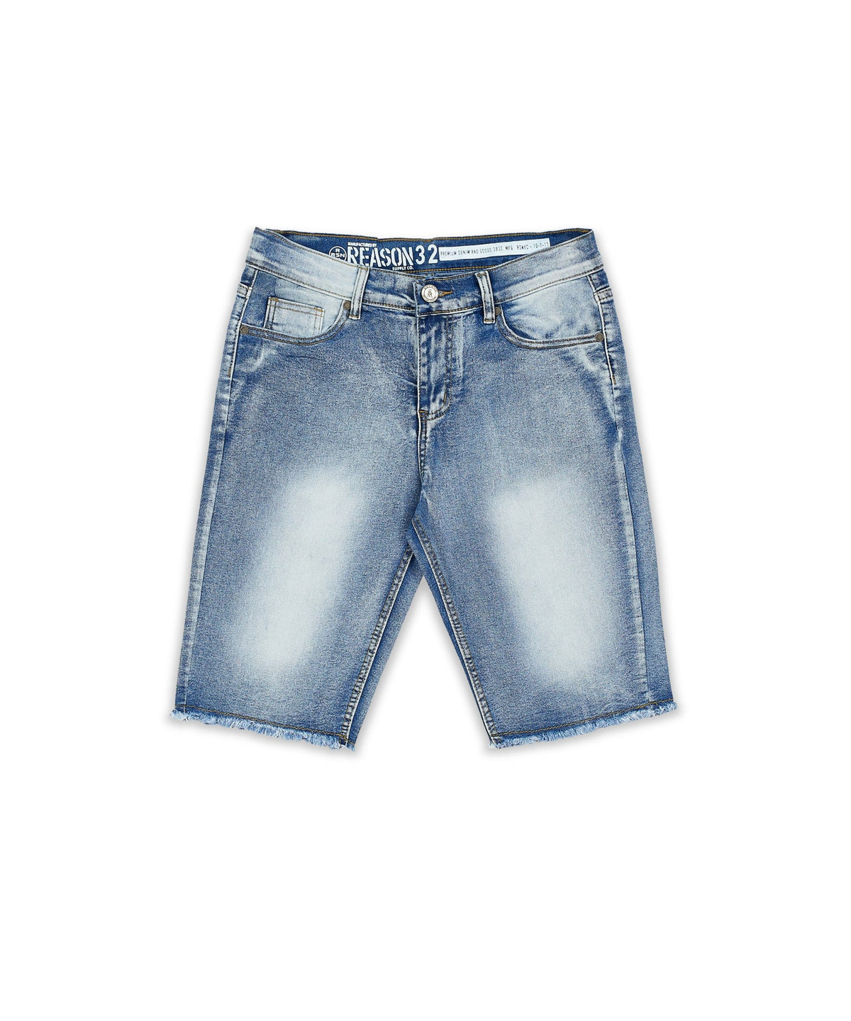Plus Size Josiah Light Wash Basic Denim Shorts
