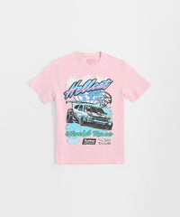 Dodge Hellcat Racing Box Short Sleeve Tee - Pink