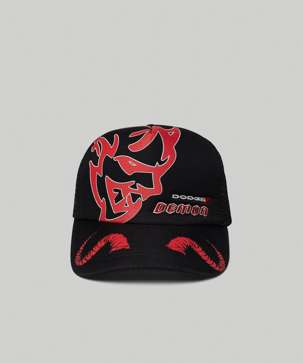 Dodge Demon Embroidery Trucker Hat - Black