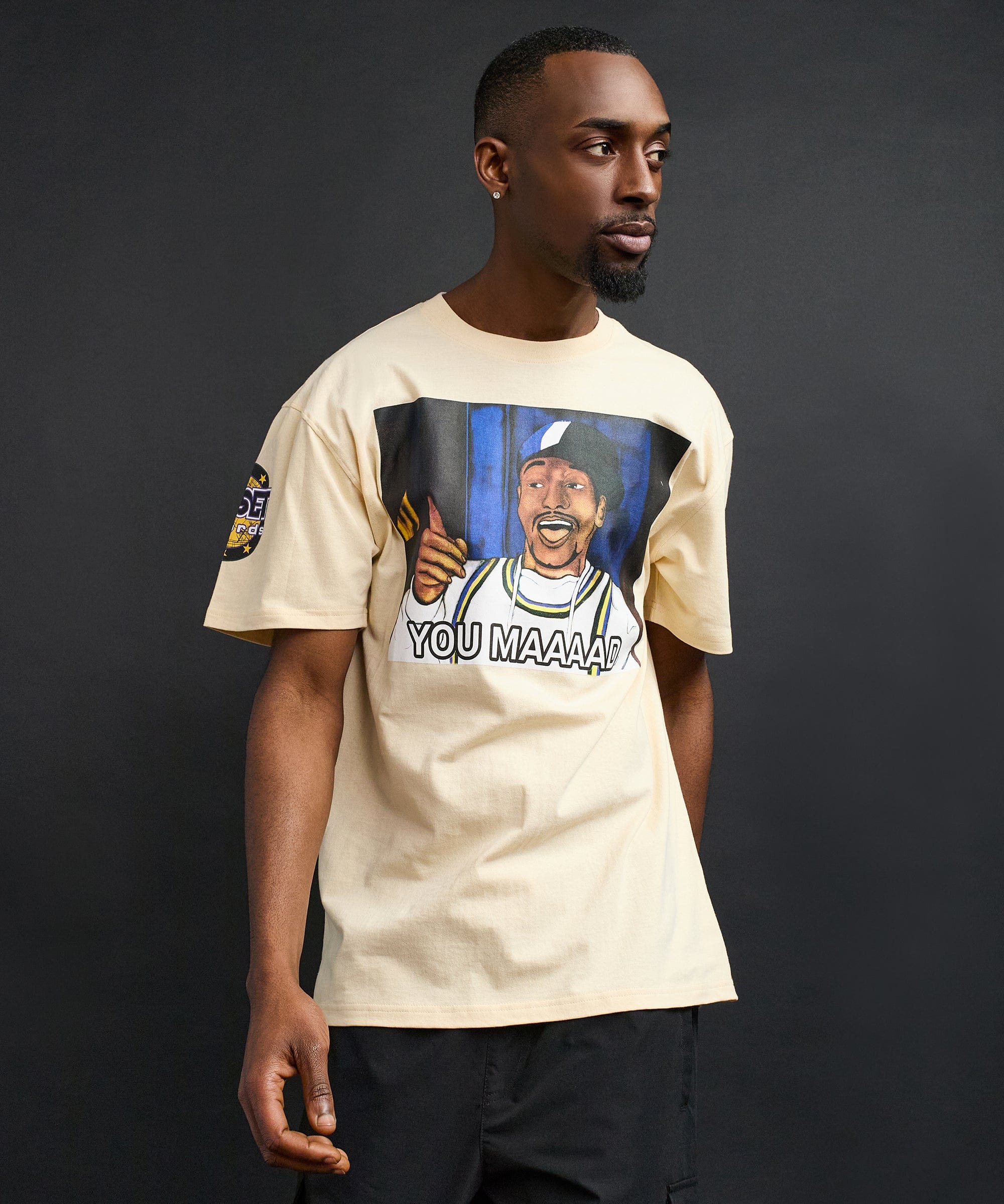 You Mad Short Sleeve Tee - Khaki