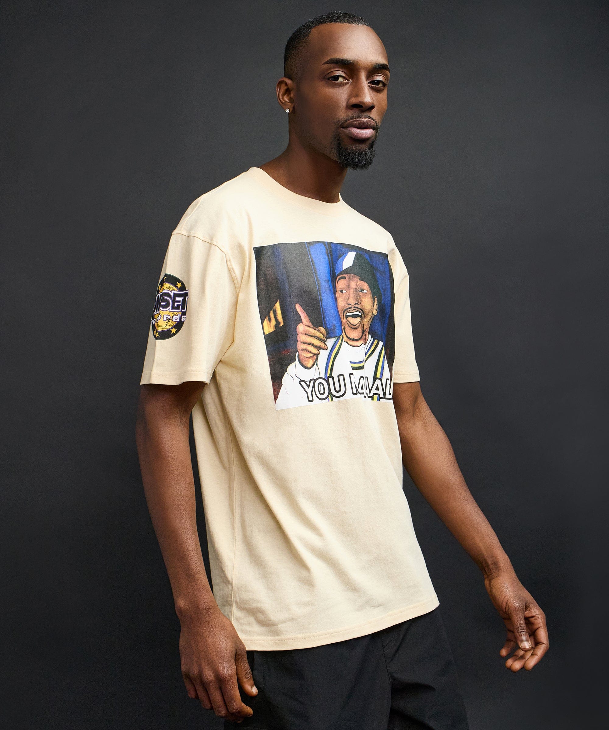 You Mad Short Sleeve Tee - Khaki