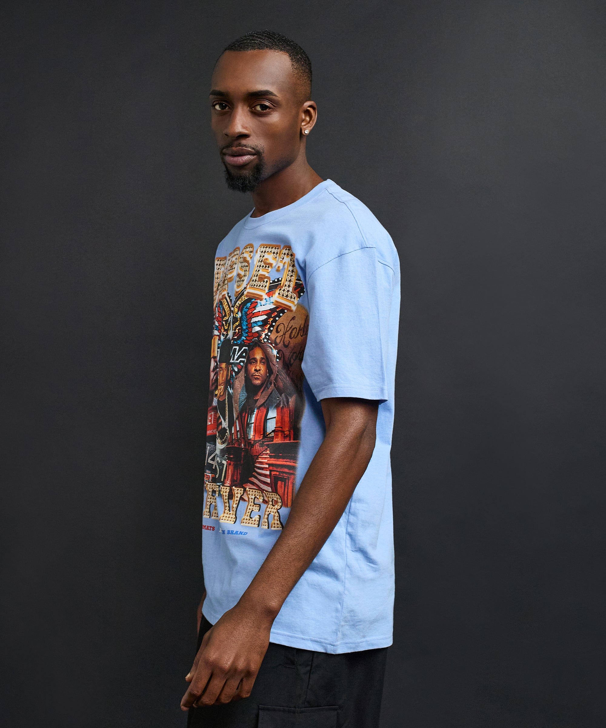 Forever Short Sleeve Tee - Light Blue