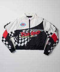 Women Plus Size Baby Girl Racing Jacket