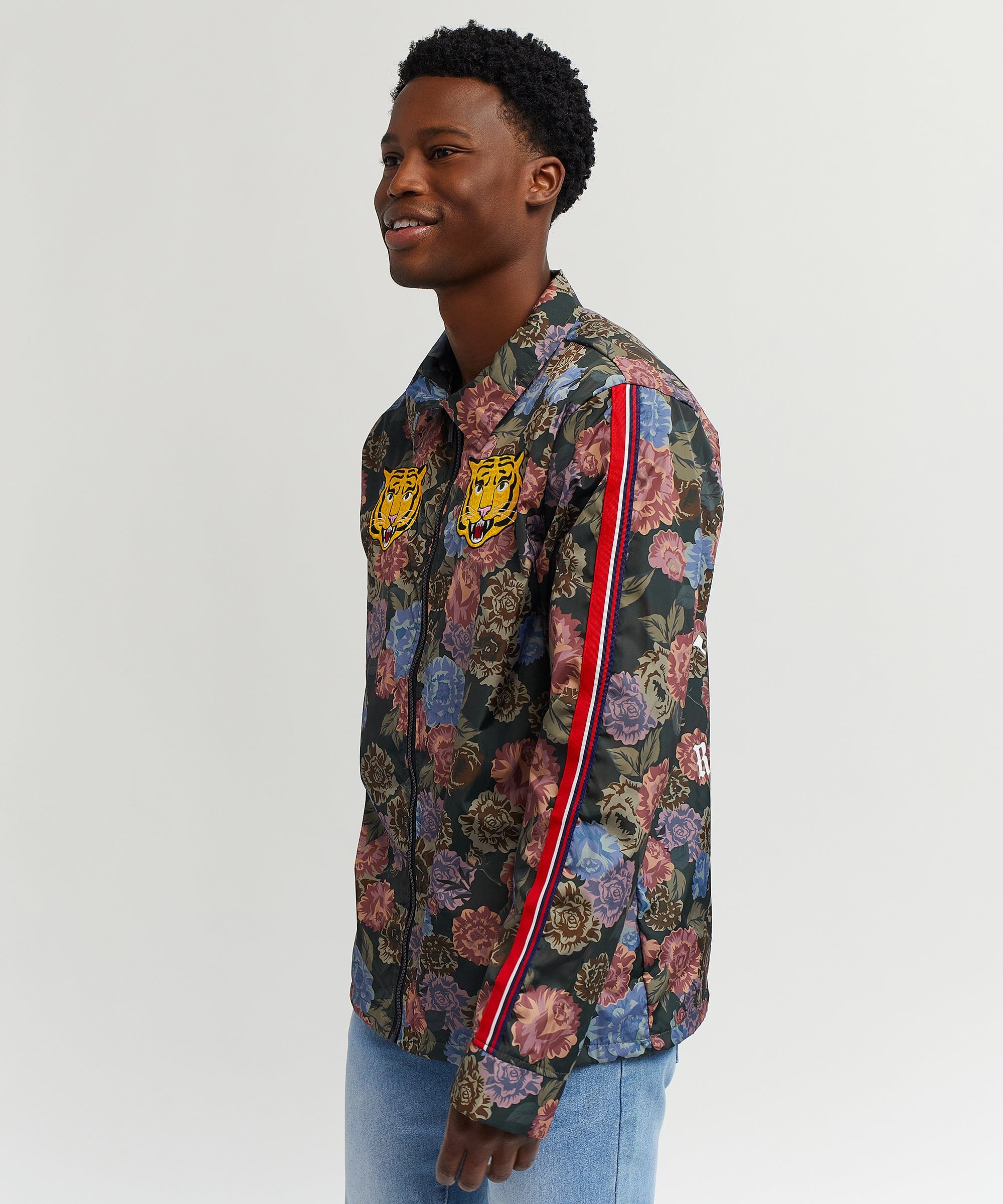 Fearless Tape Trip Nylon Allover Print Jacket