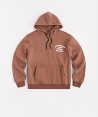 Support Local Iridescent Foil Print Hoodie - Brown