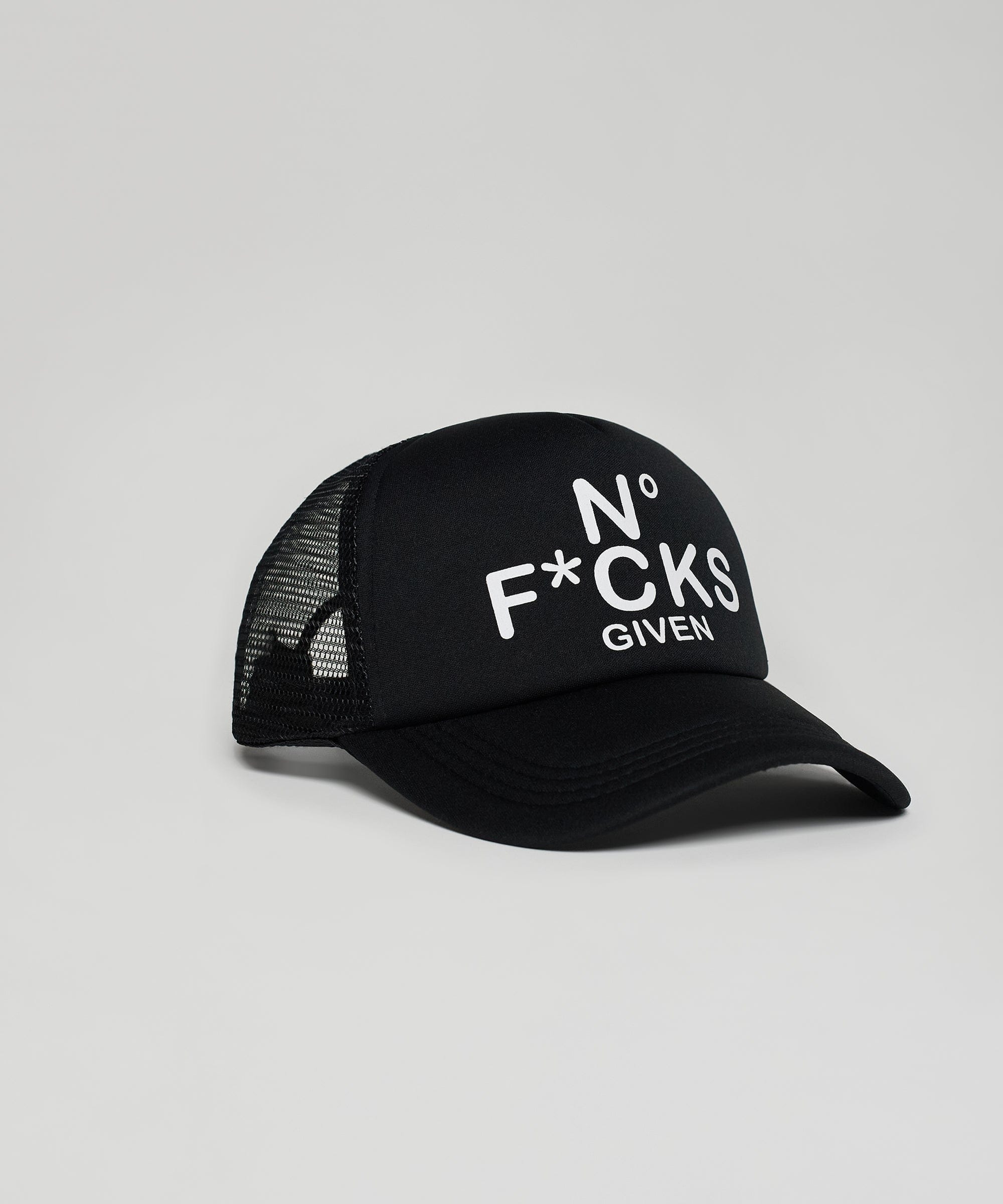 Given Print Trucker Hat - Black
