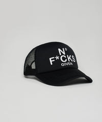 Given Print Trucker Hat - Black