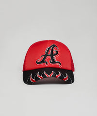 Atlanta Embroidery Trucker Hat - Red