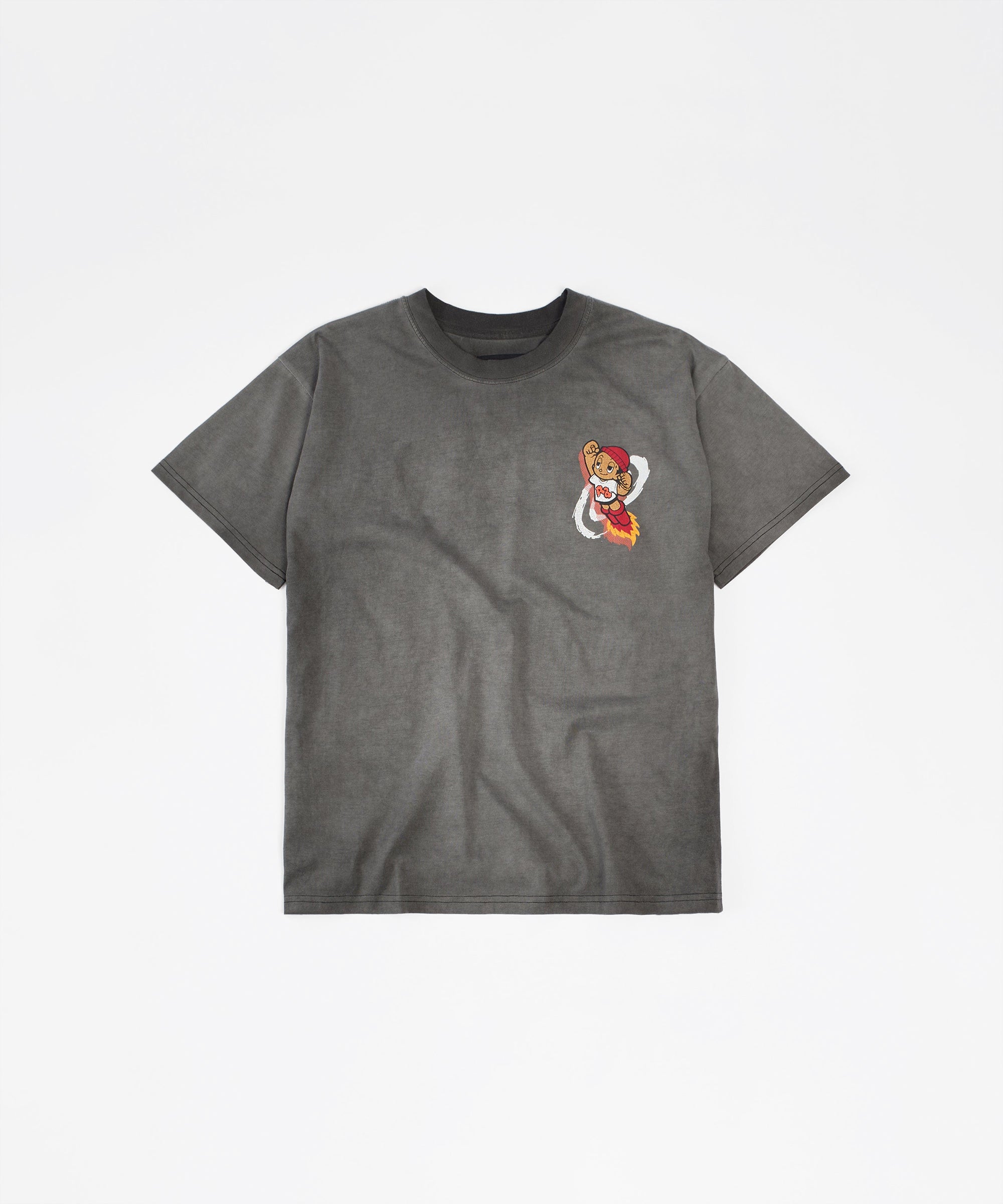 Moon Boy Washed Short Sleeve Tee - Grey