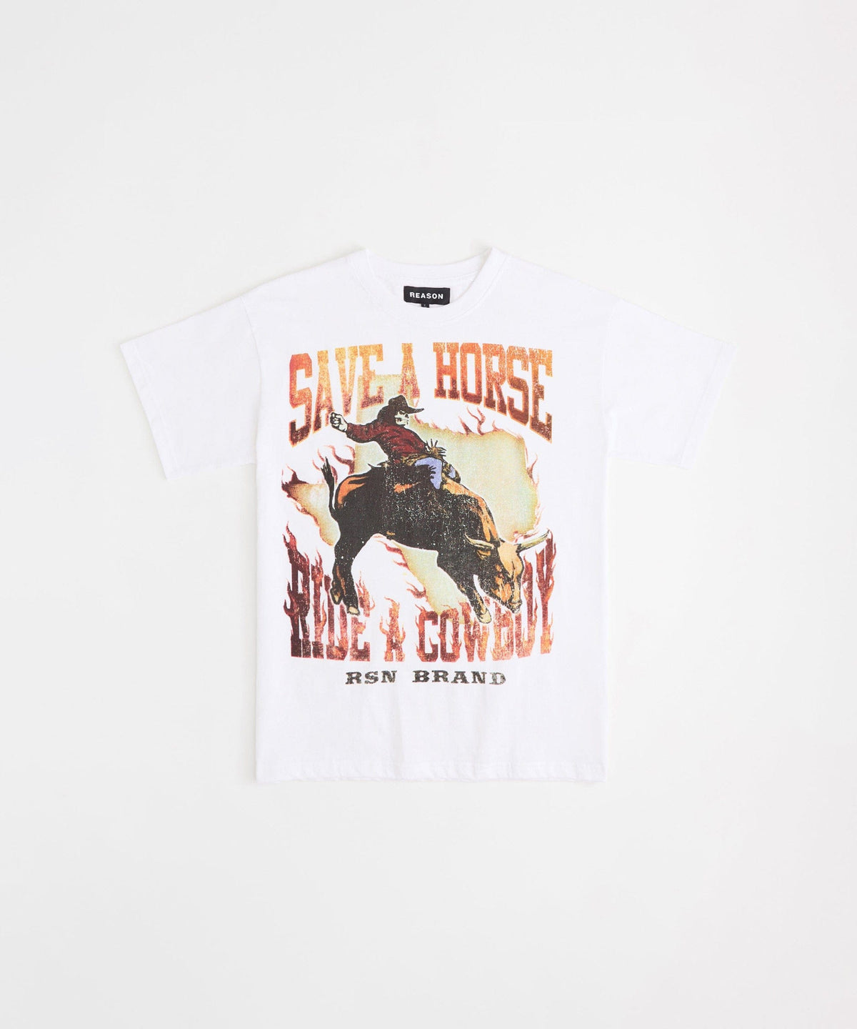 Save A Horse Vintage Short Sleeve Tee - White