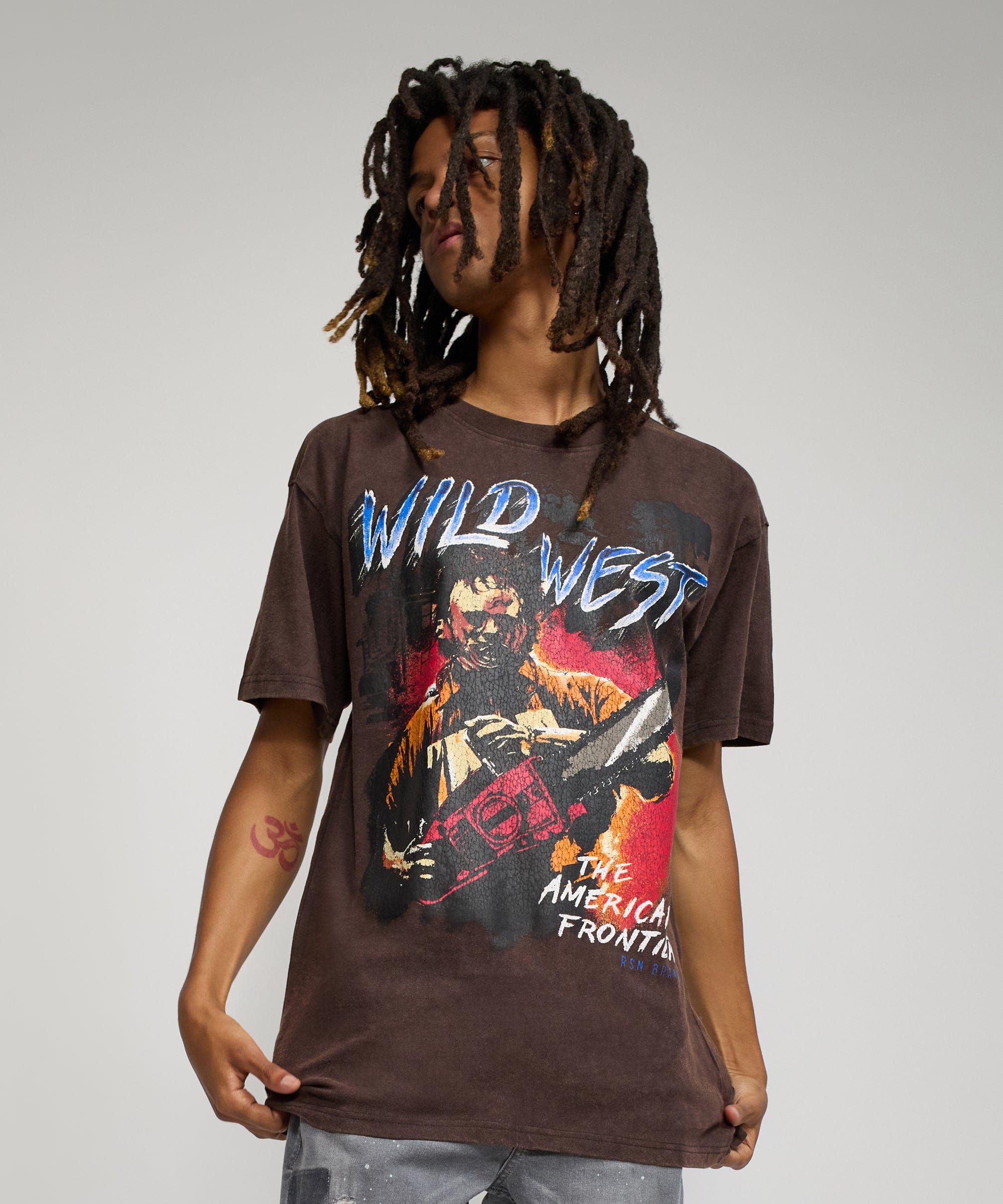 Wild West Short Sleeve Tee - Brown