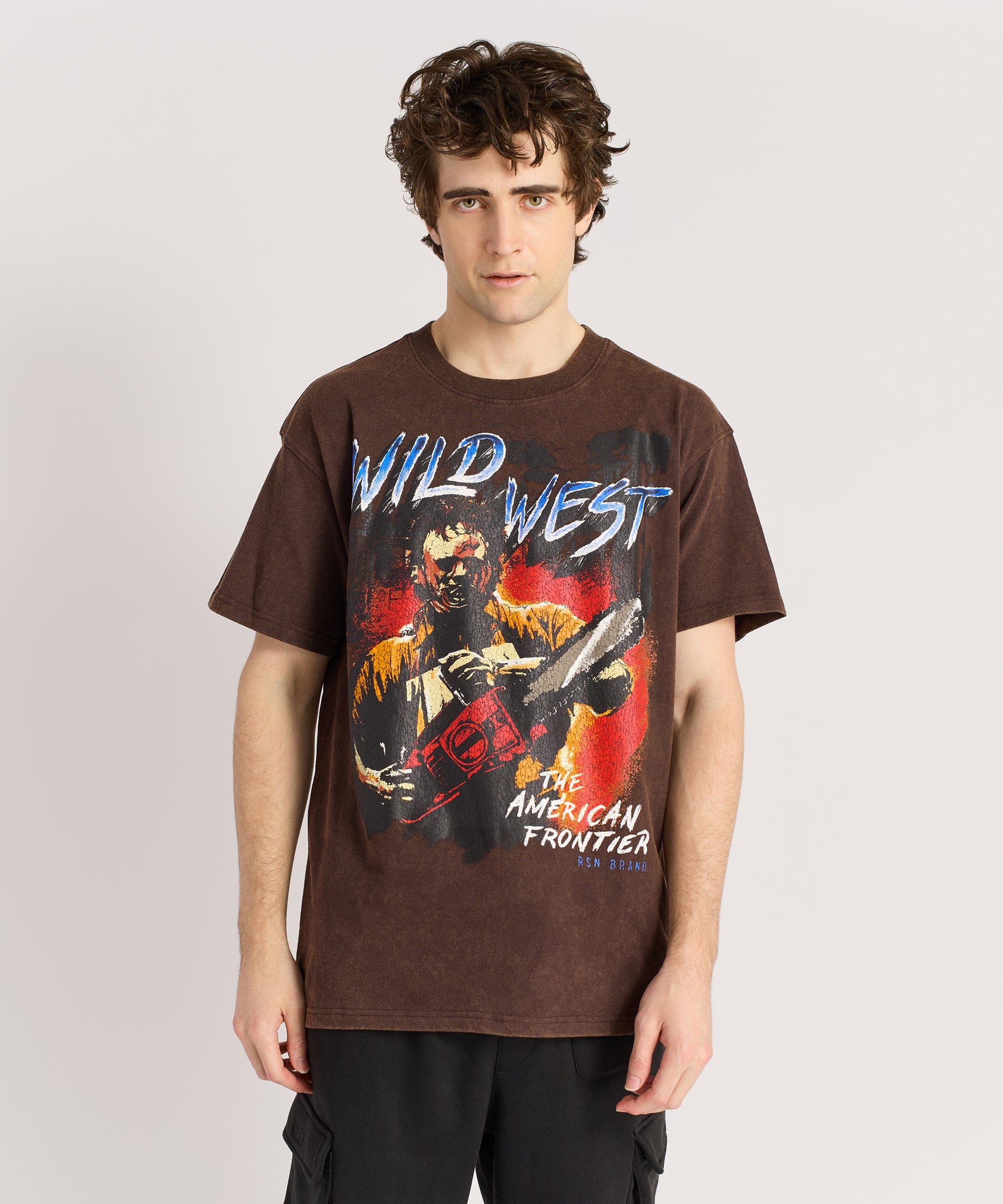 Wild West Short Sleeve Tee - Brown