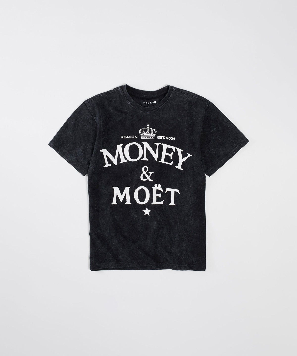Plus Size Money & Moet Washed Shorts Sleeve Tee