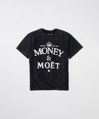 Plus Size Money & Moet Washed Shorts Sleeve Tee