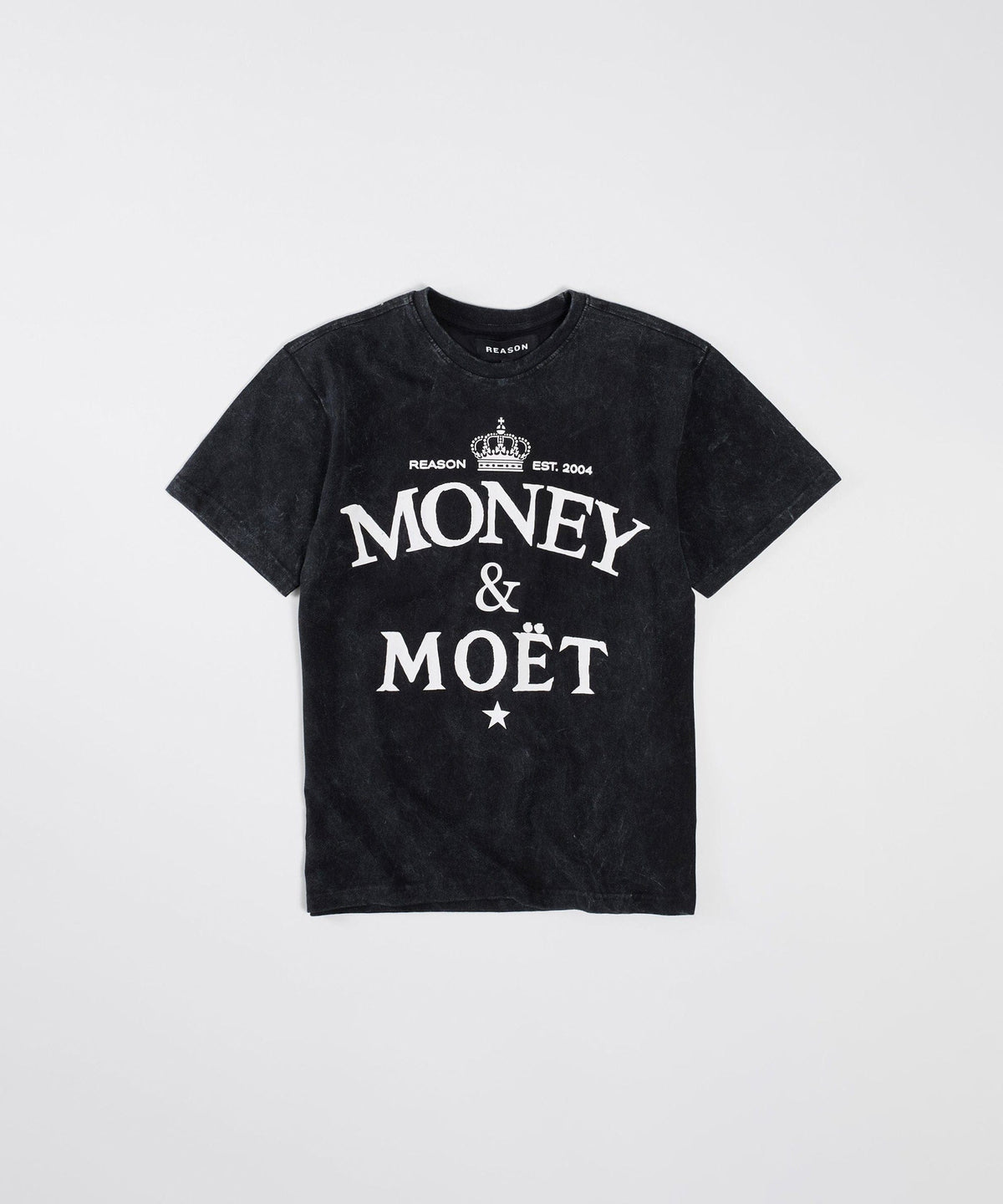 Money & Moet Washed Short Sleeve Tee - Black