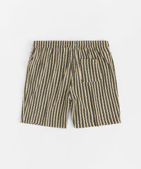 Jacquard Knit Striped Short - Green