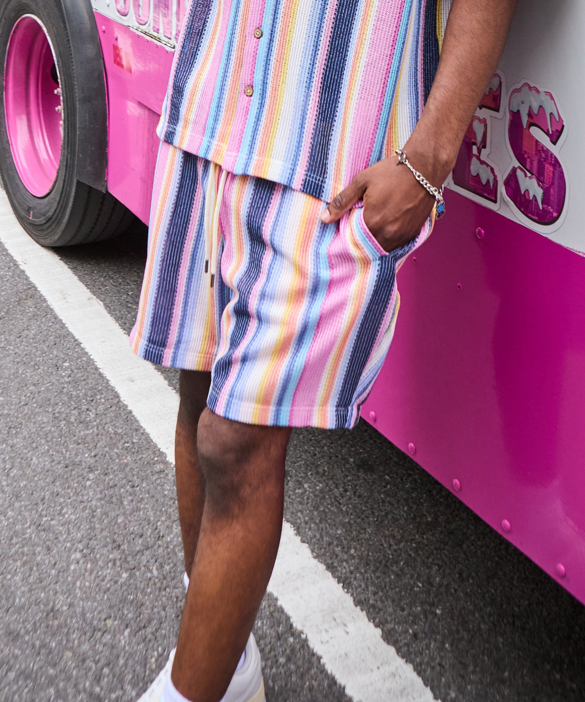 Textured Short - Purple