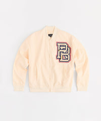 Coaches Reason Chenille Patched Jacket - Cream
