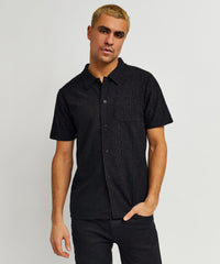 Greco Embossed Towel Set - Black