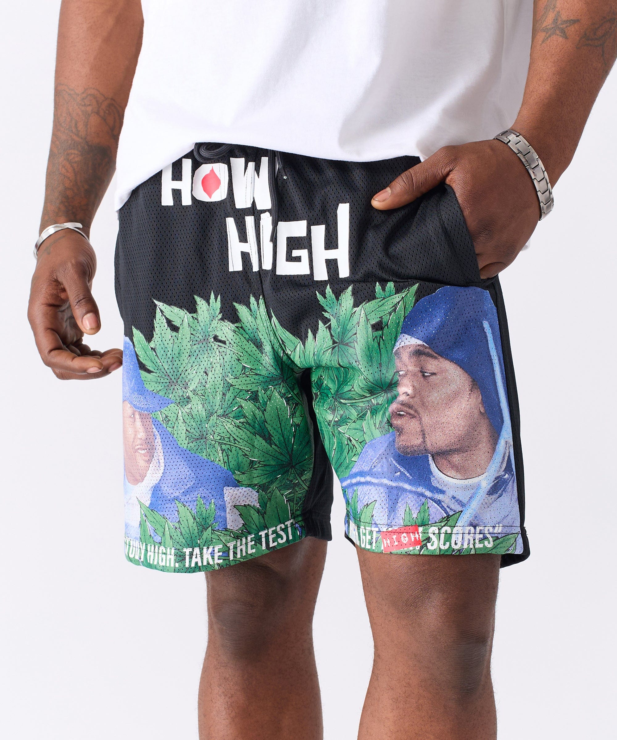 How High Mesh Short - Black