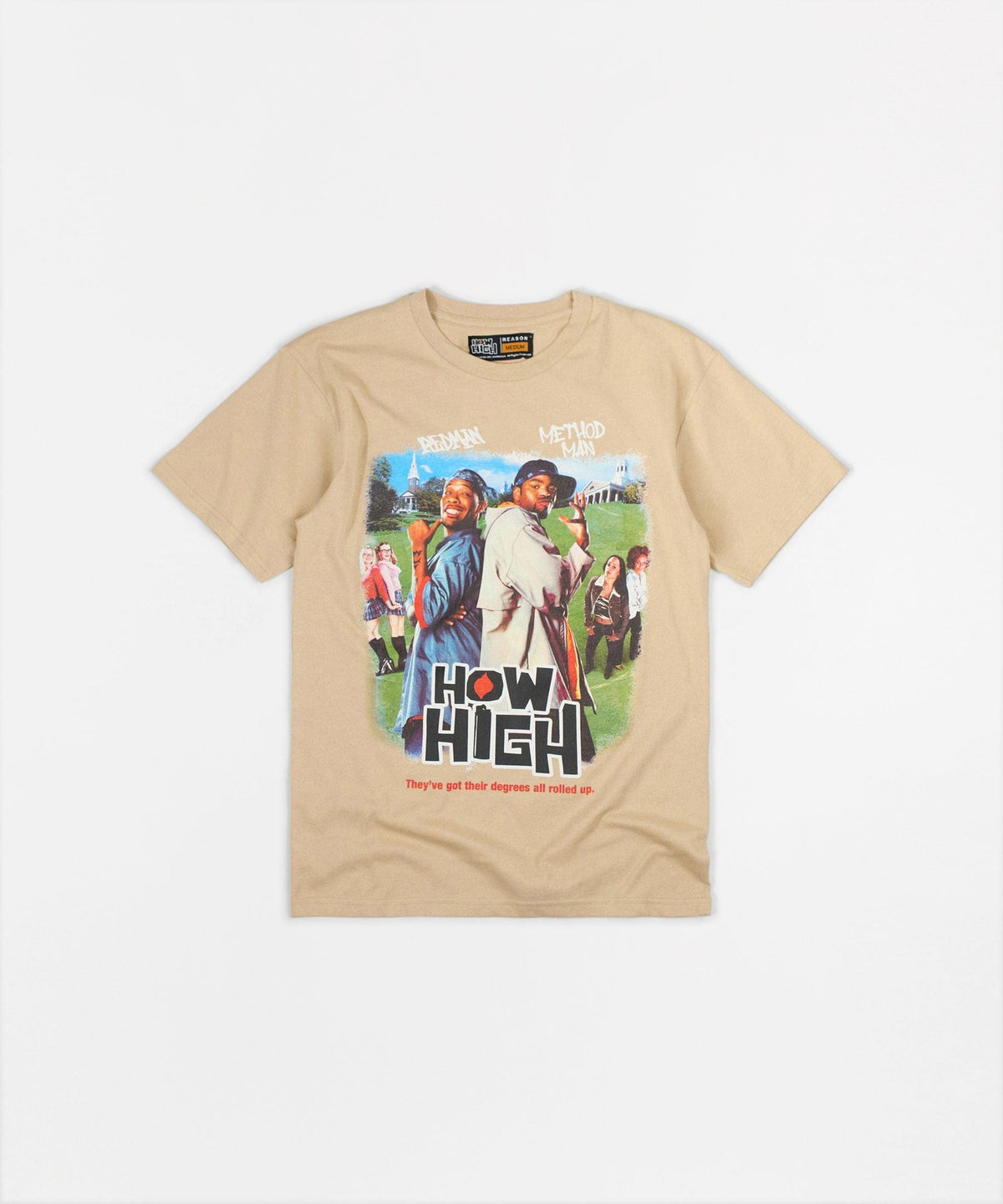How High Poster Short Sleeve Tee - Sand