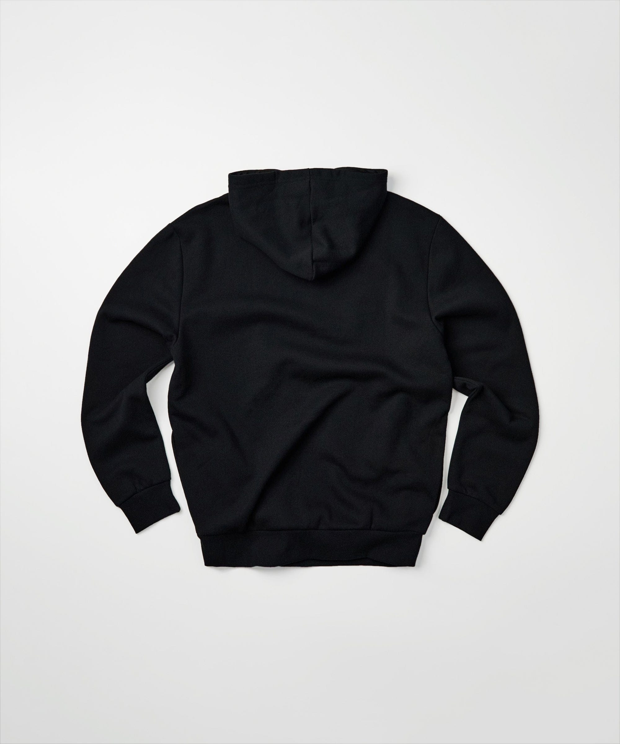 How High Oversized Front Print Hoodie - Black