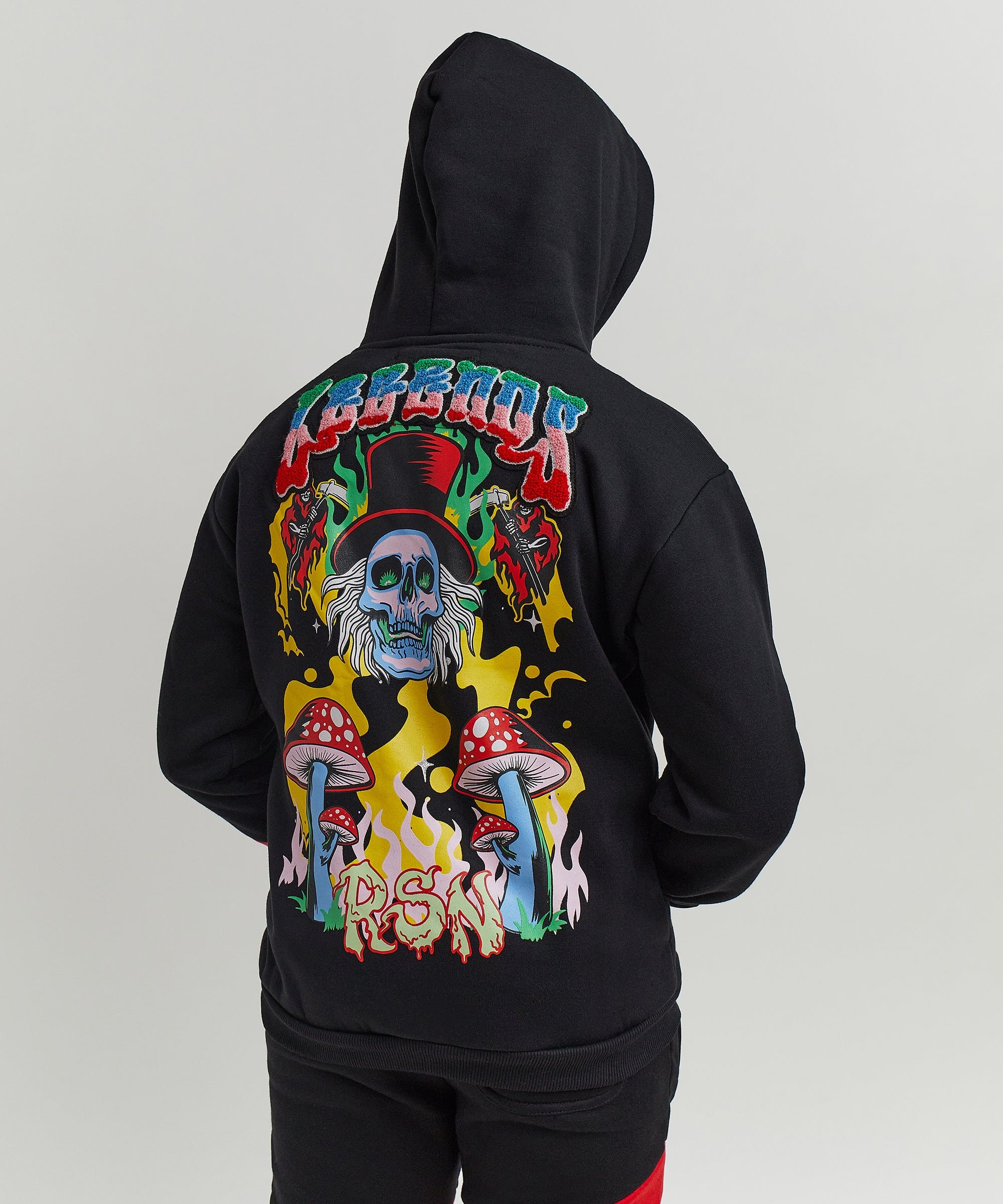 Kids True To This Back Print Hoodie