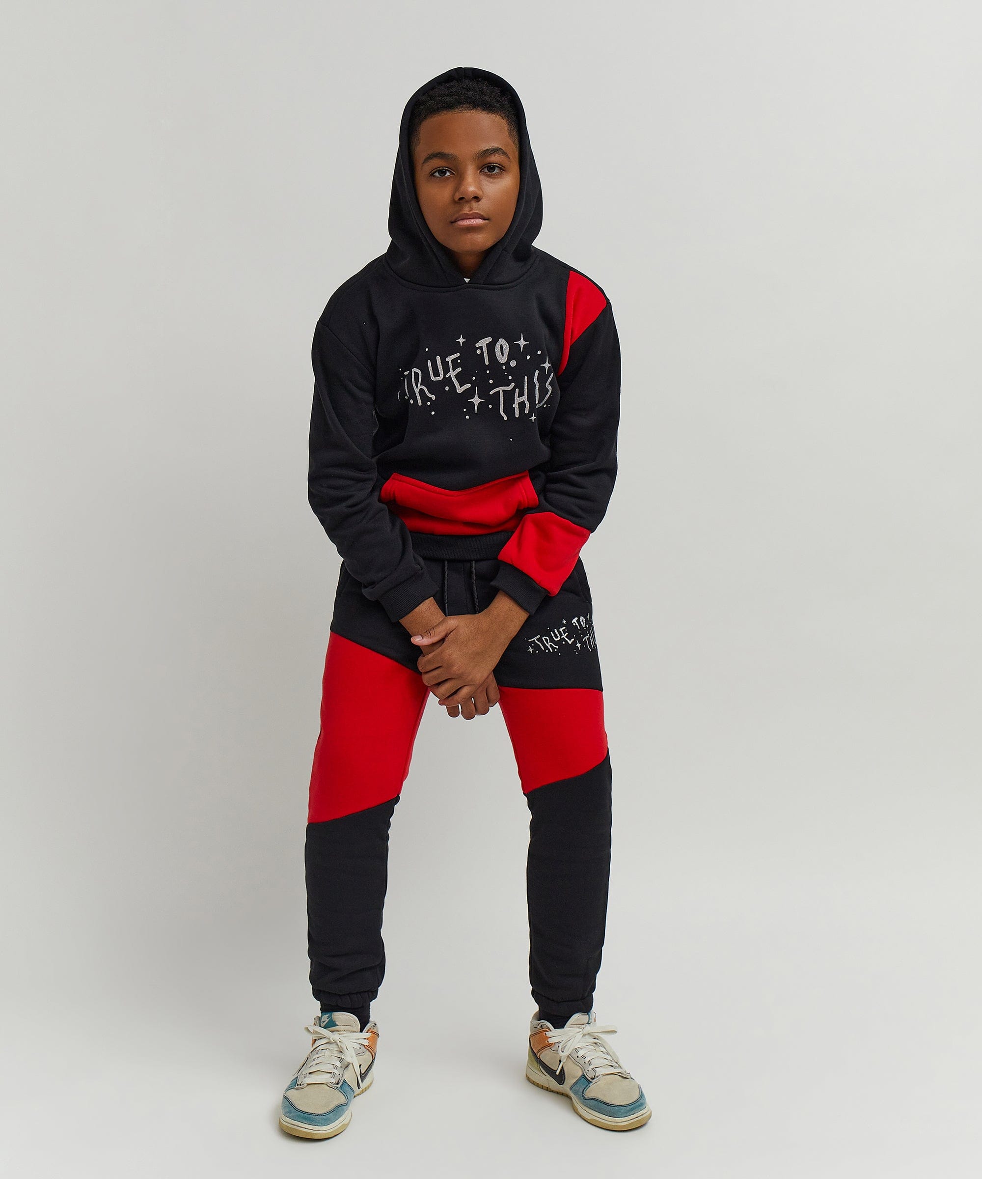 Kids True To This Back Print Hoodie