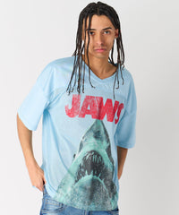 Jaws Football Jersey - Light Blue
