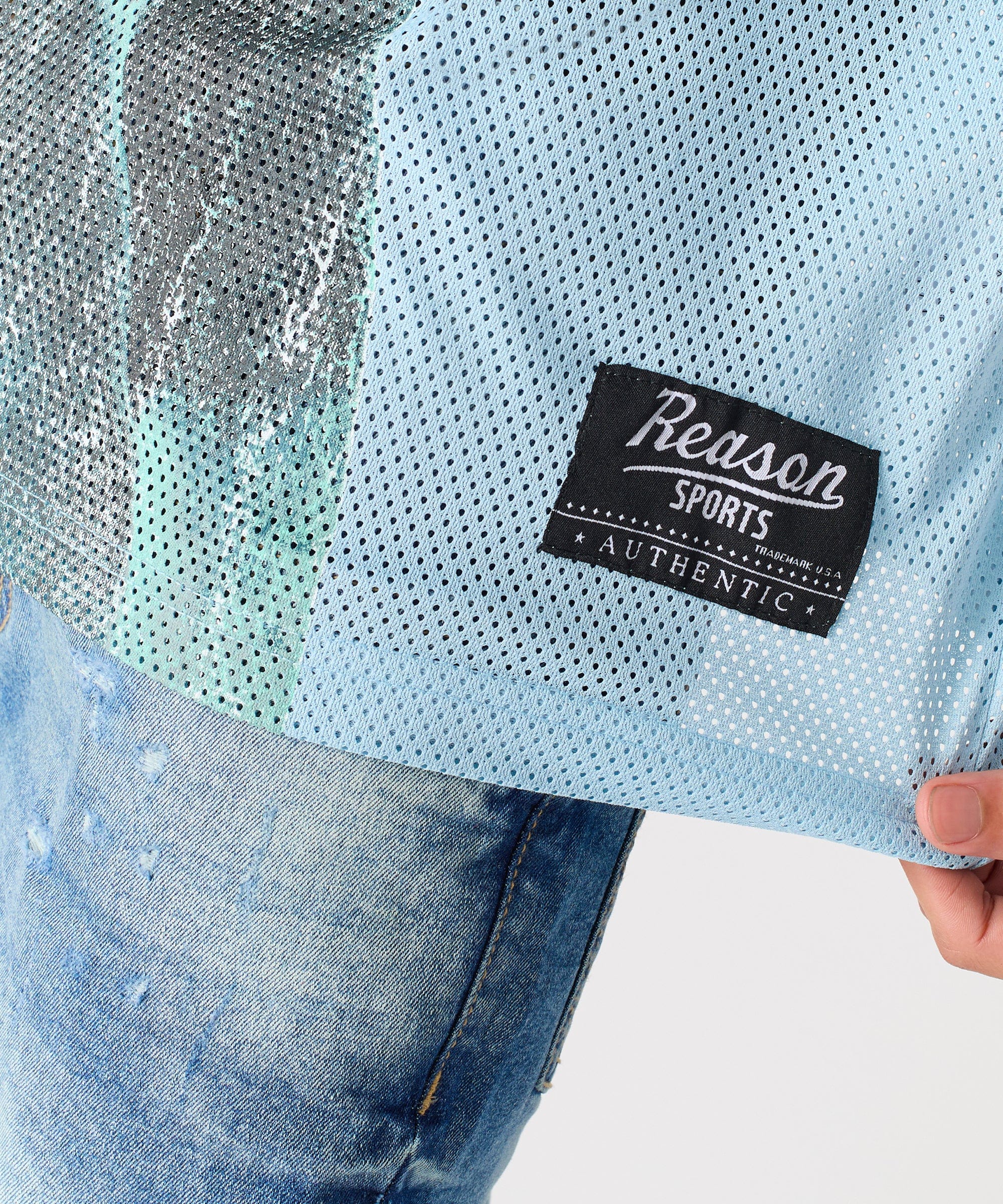 Jaws Football Jersey - Light Blue