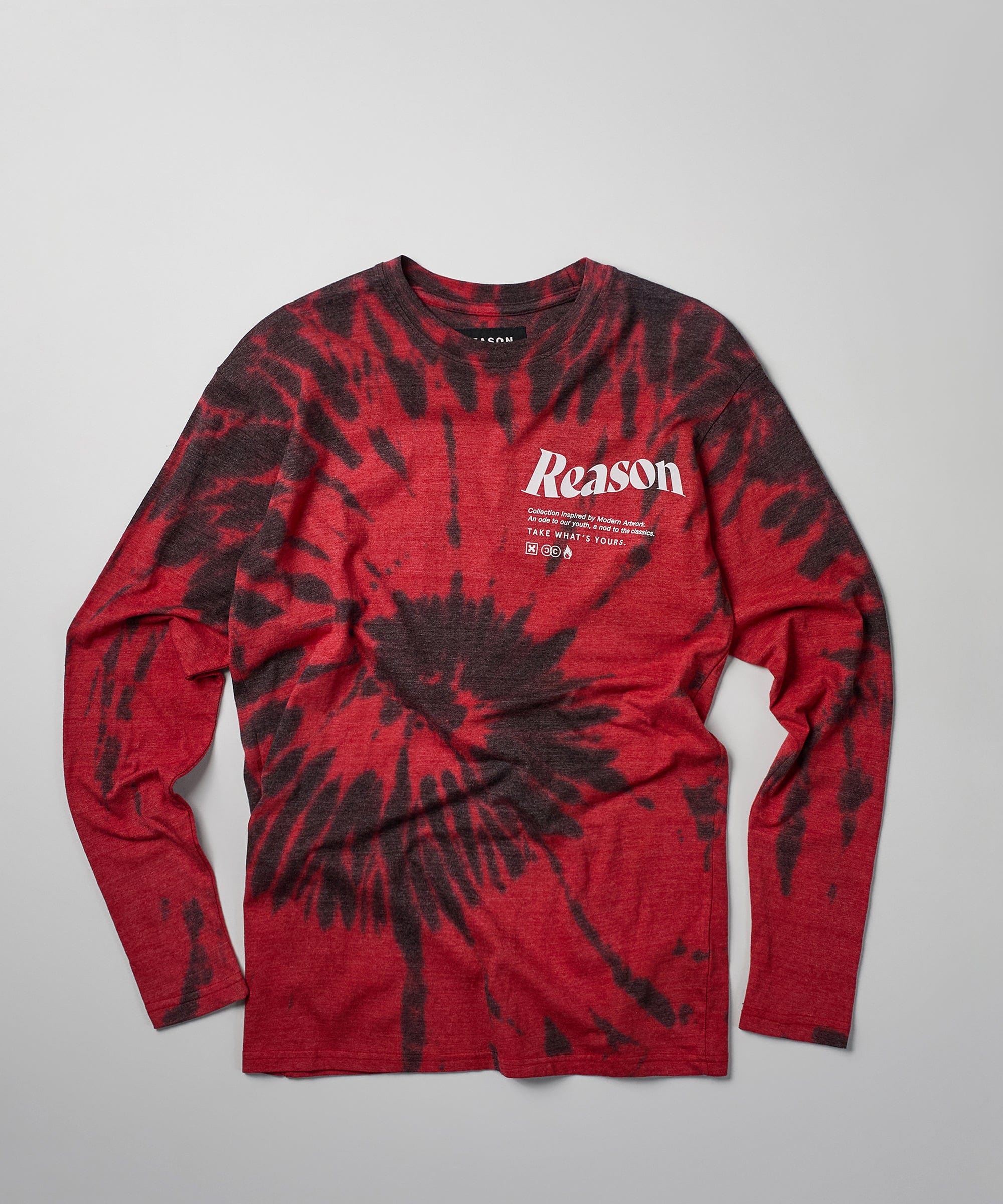 Trade Tie Dye Long Sleeve Tee - Red