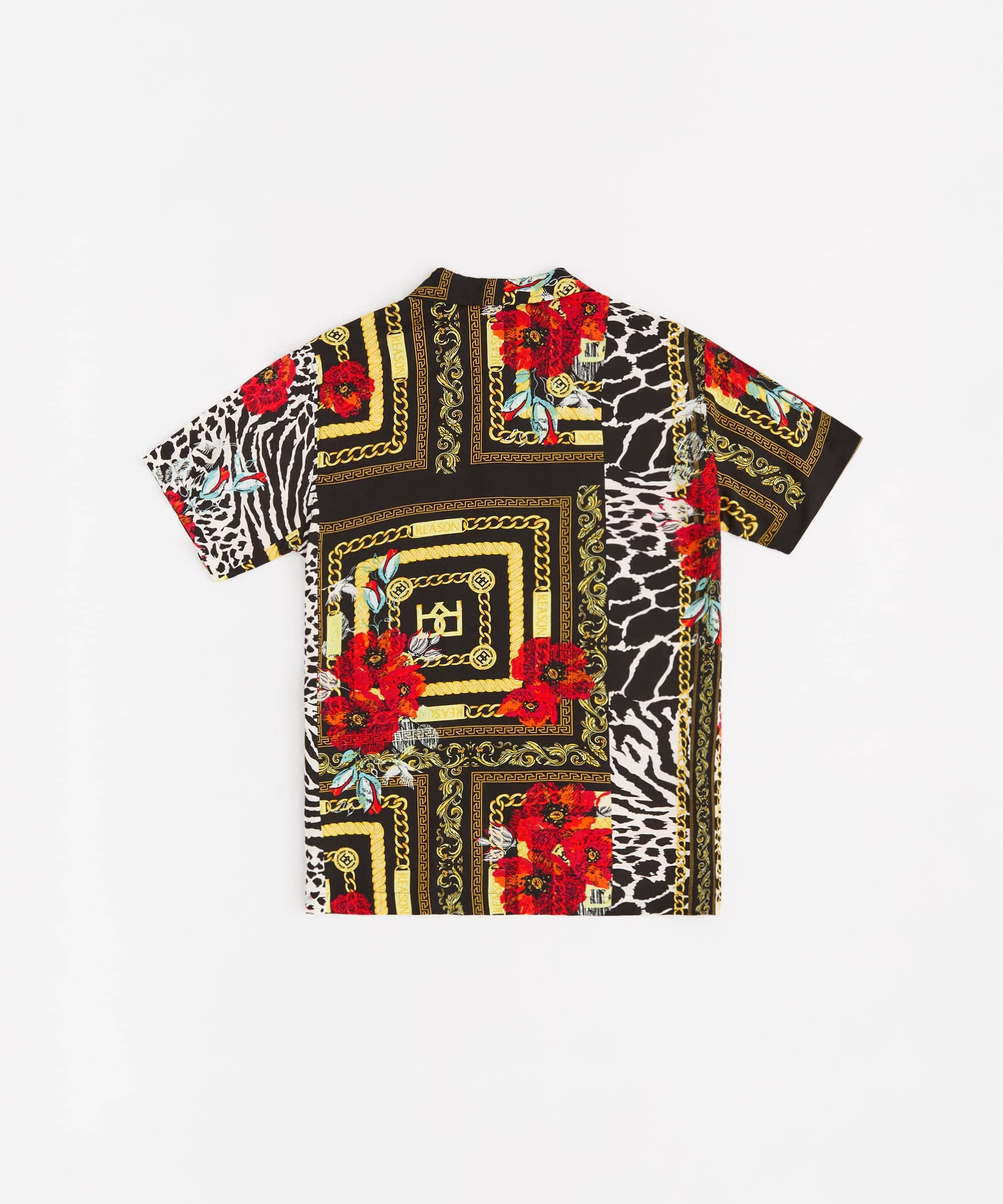 Floral & Chains Short Sleeve Woven Shirt