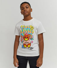 Kids Money Bear Truly Blessed Tee - White