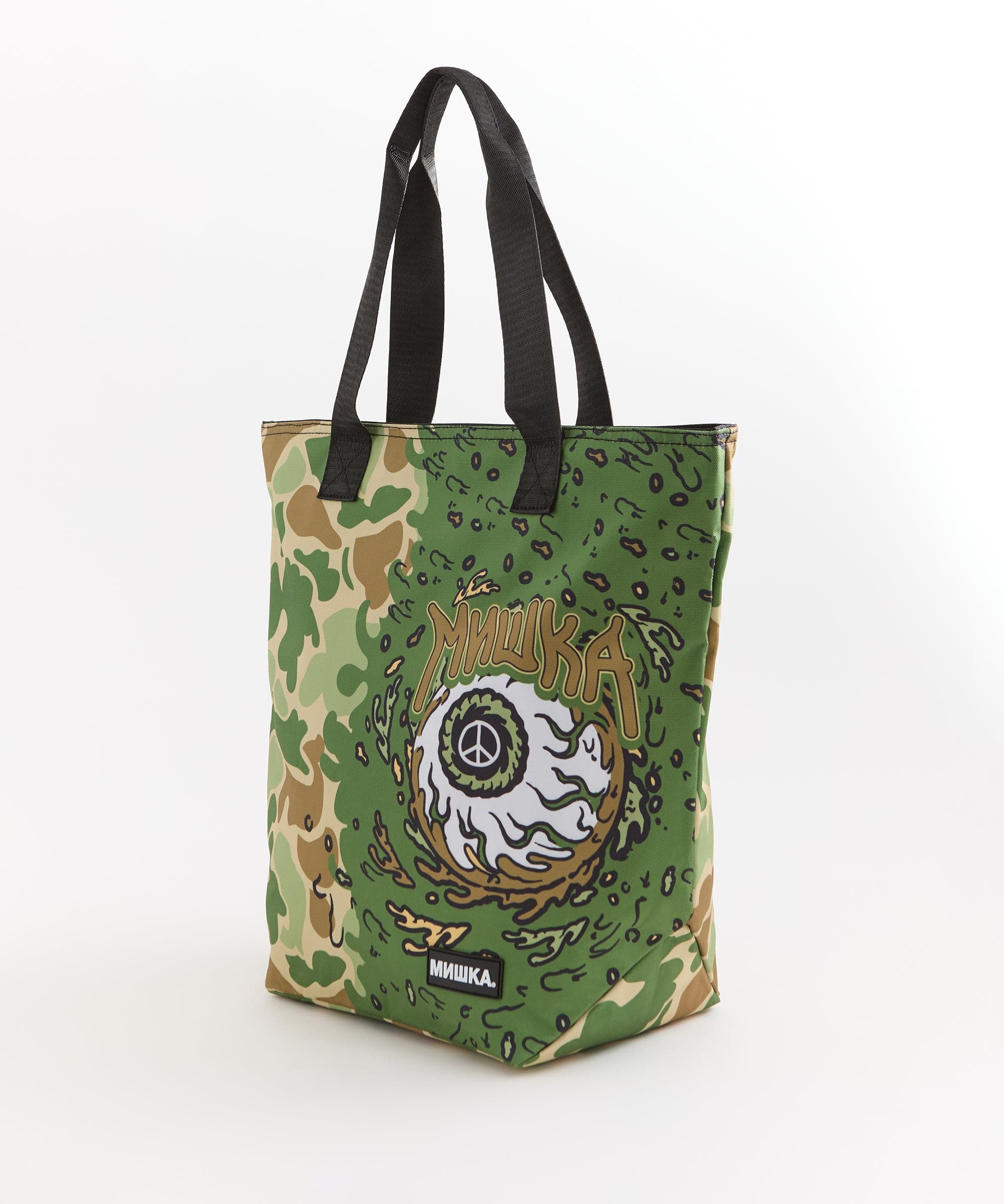 Mishka Eyeball Tote Bag - Olive Green