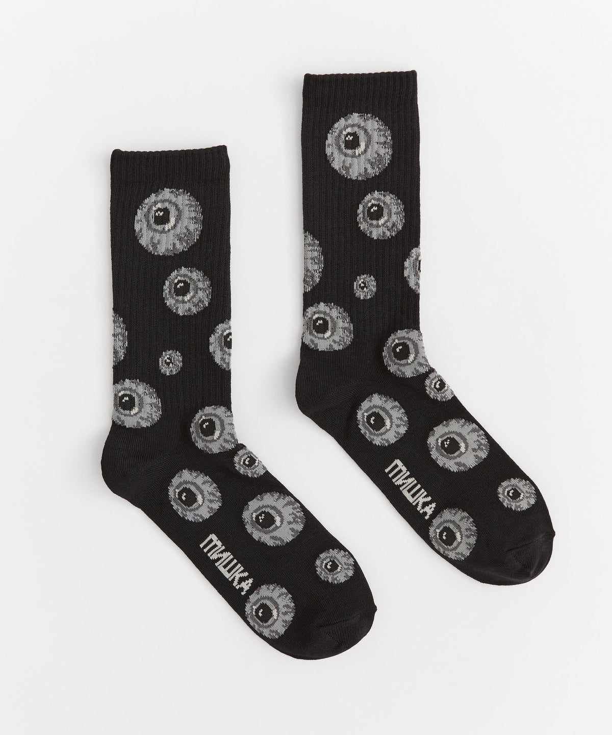 Mishka Knit Socks - Black
