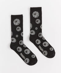 Mishka Knit Socks - Black