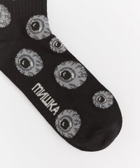 Mishka Knit Socks - Black
