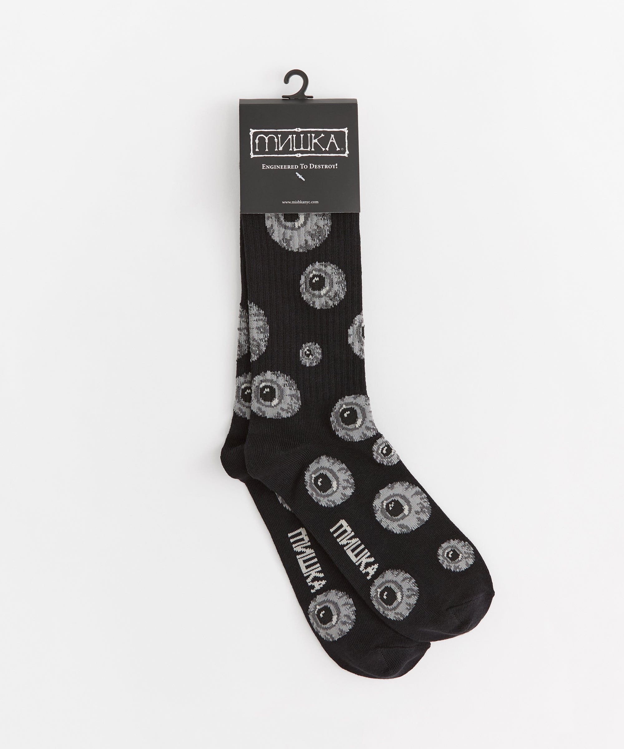 Mishka Knit Socks - Black