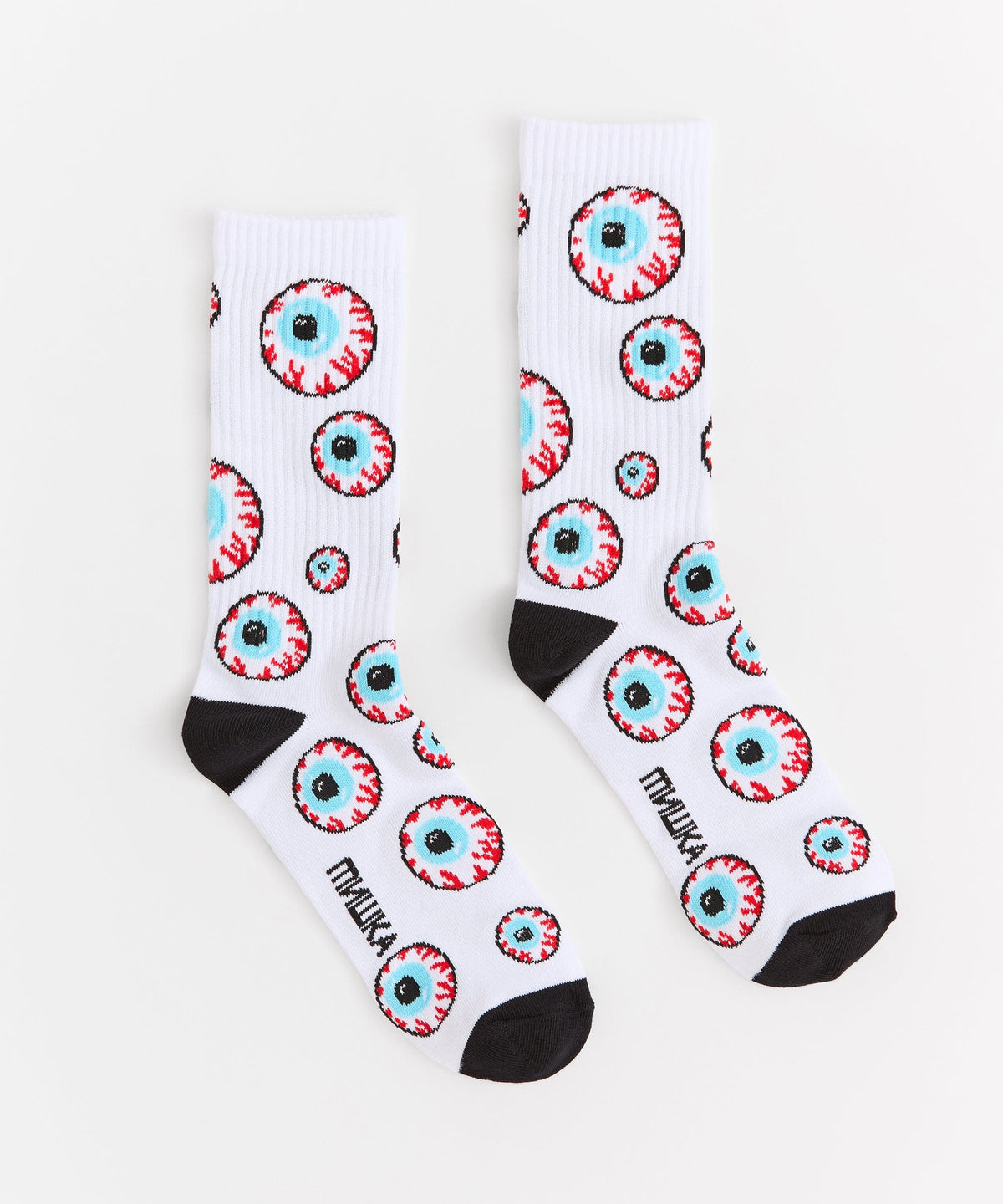 Mishka Knit Socks - White