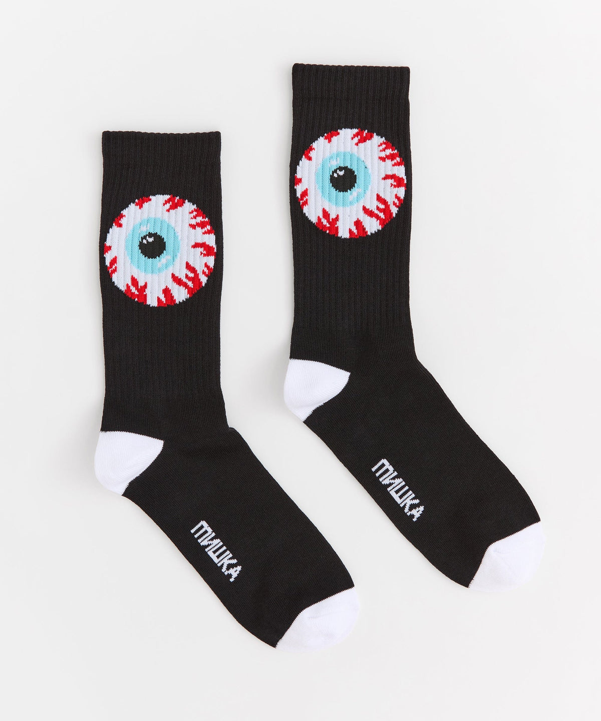 Mishka Logo Socks - Black and White