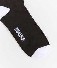 Mishka Logo Socks - Black and White