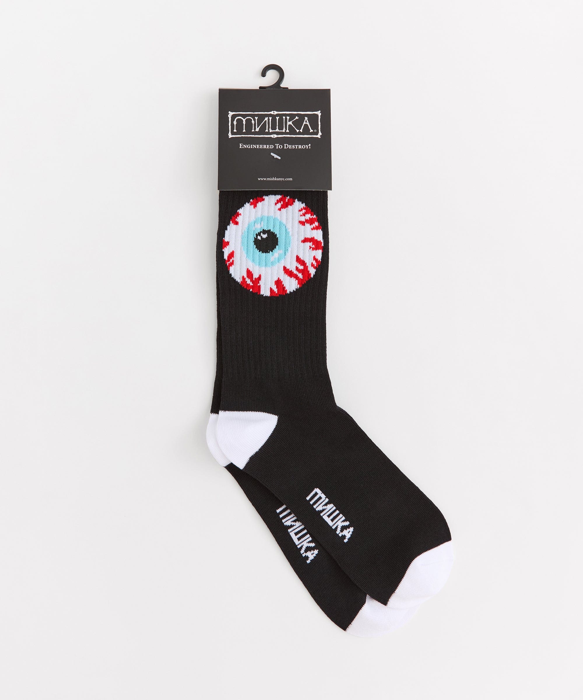 Mishka Logo Socks - Black and White