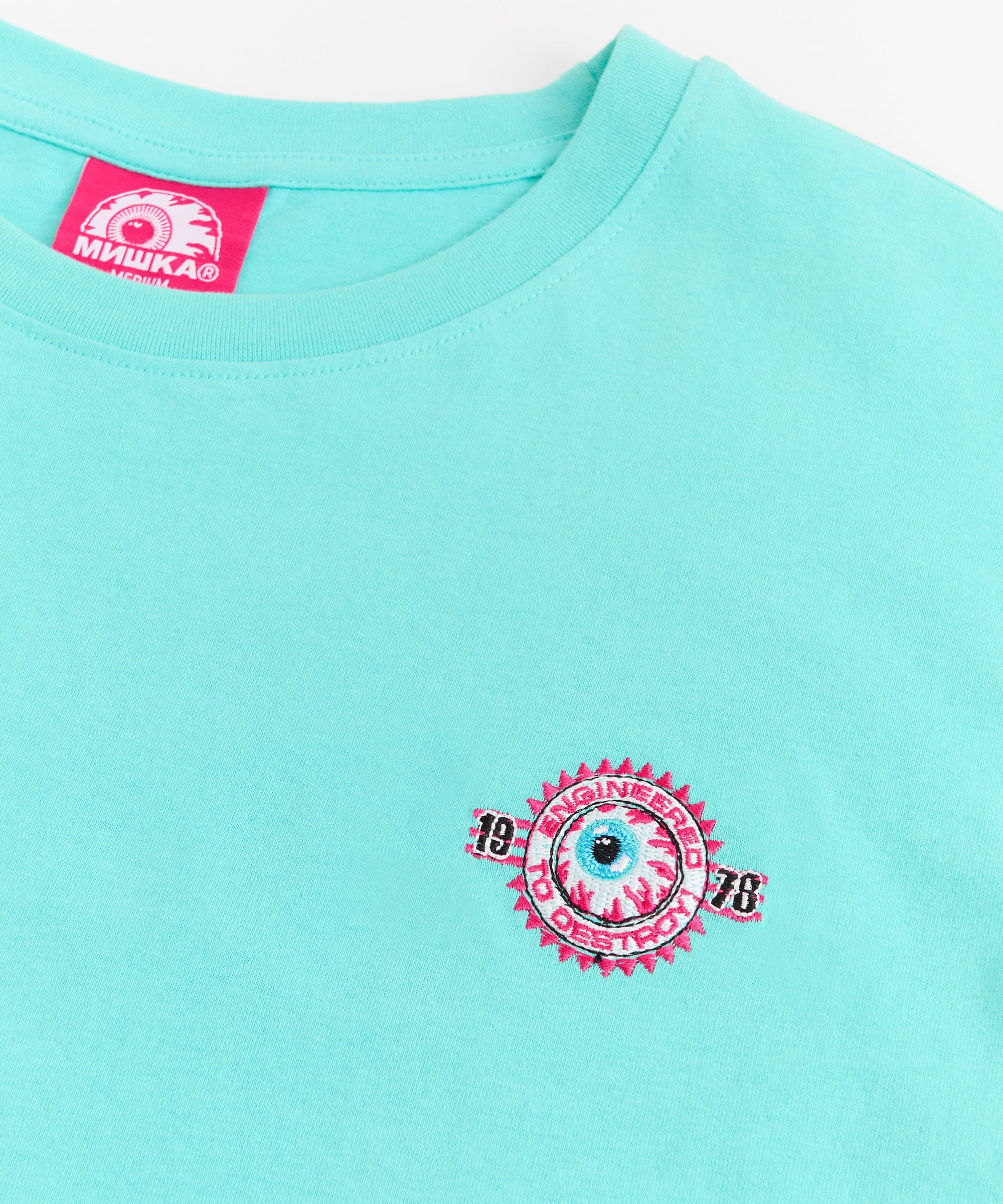 Mishka Death Adders Embroidered Short Sleeve Tee - Light Blue