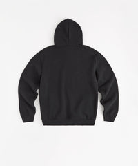 Mishka Graphic Print Embroidered Hoodie - Black