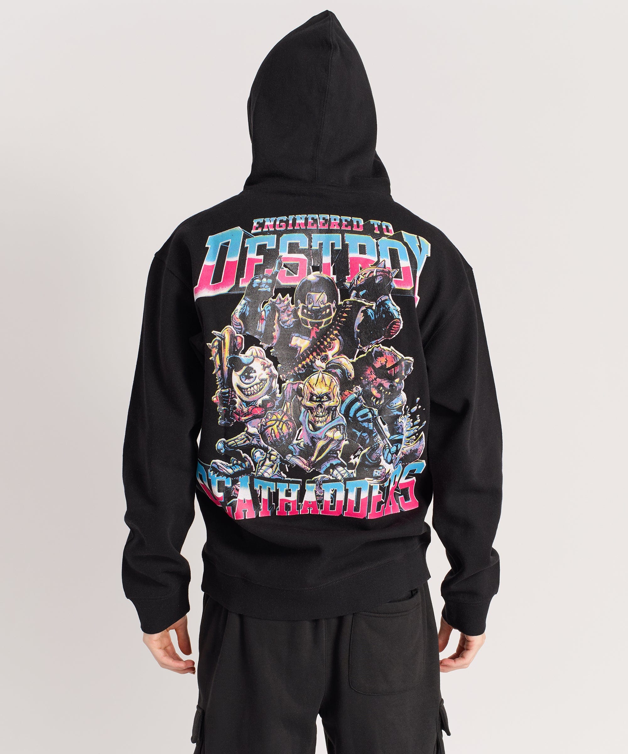 Mishka Engineered To Destroy Back Print Hoodie - Black