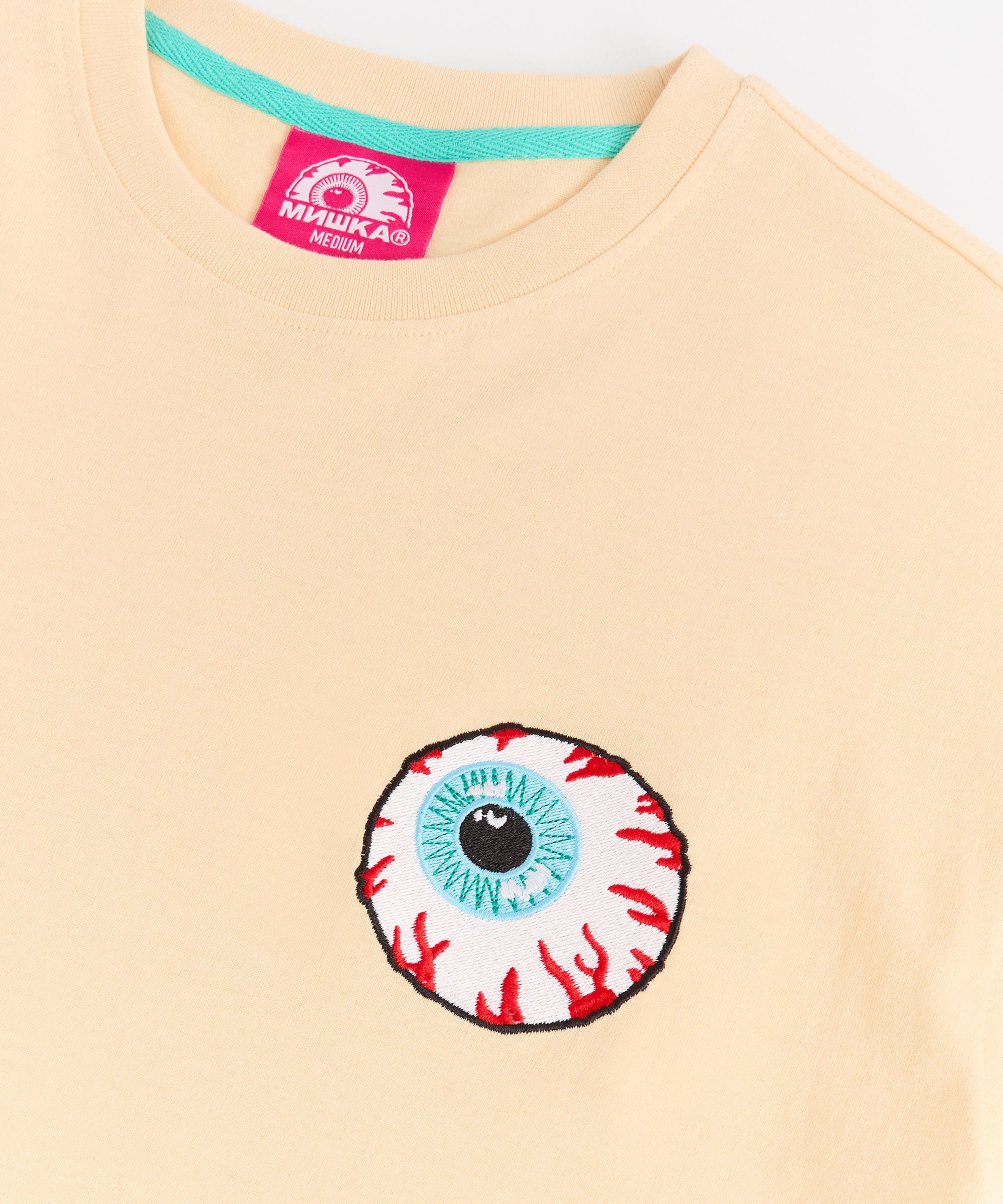 Mishka Embroidered Keep Watch Short Sleeve Tee - Khaki