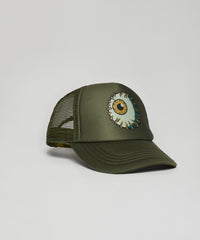 Mishka Keep Watch Embroidered Trucker Hat - Olive Green